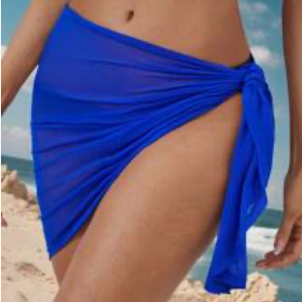 SHEIN Royal Blue, yellow, orange Women's Swim Sarong x3